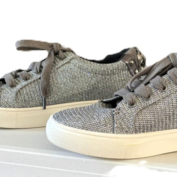 Kurt Geiger London Ludo Embellished Metallic Sneakers Sz 6.5 - Picture 7 of 9
